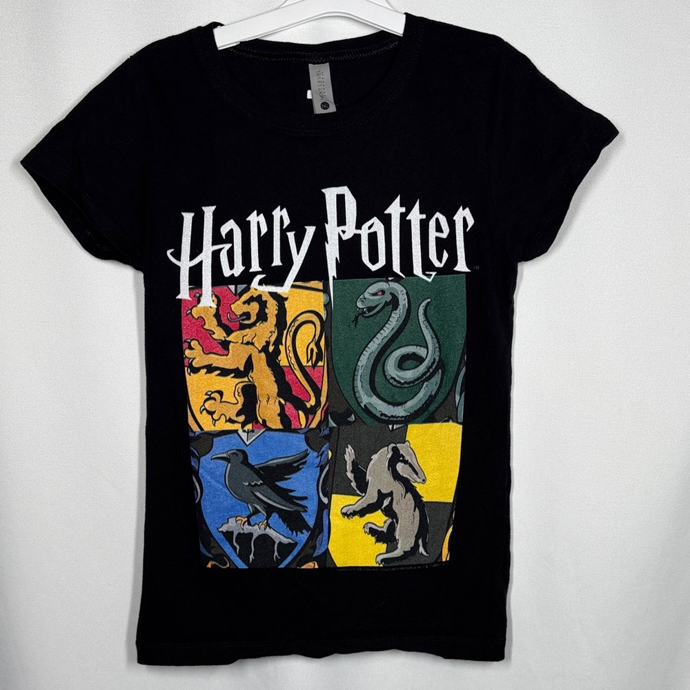 💜3/$15 Harry Potter Kids Black T-Shirt Girls L(10-12)